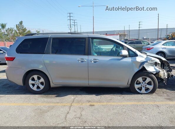 5TDKK3DC4GS748296 2016 TOYOTA SIENNA Серебряный Панорамный вид салона 360°
