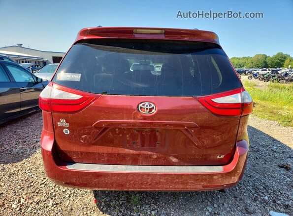 5TDKK3DC5GS699979 2016 TOYOTA SIENNA Red Հետևի տեսք