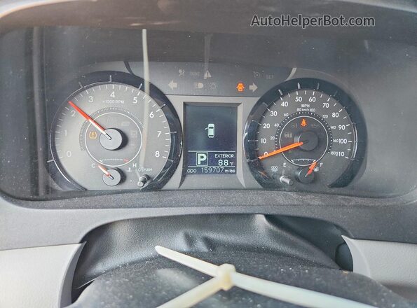 5TDKK3DC6GS727806 2016 TOYOTA SIENNA Gray Instrument cluster view