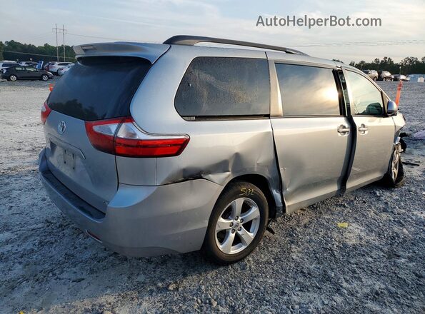 5TDKK3DC7GS739981 2016 TOYOTA SIENNA Серебряный Задняя правая четверть