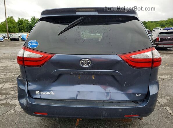 5TDKK3DC7GS765402 2016 TOYOTA SIENNA Синий Вид сзади