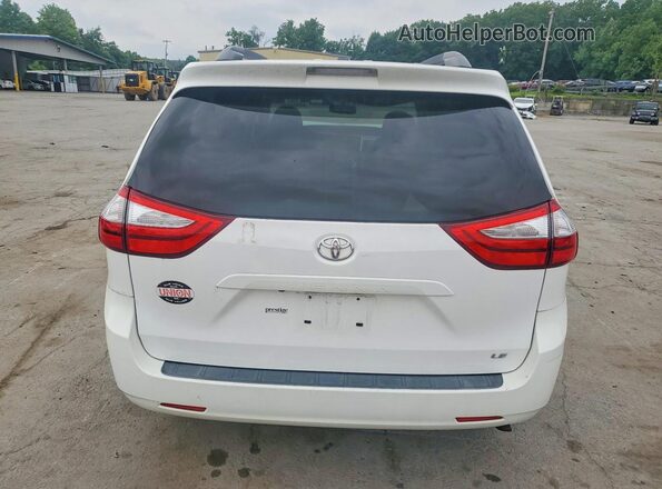5TDKK3DC8GS718816 2016 TOYOTA SIENNA White Widok z tyłu