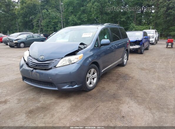 5TDKK3DC9GS722146 2016 TOYOTA SIENNA Blue წინა მარცხენა ხედი სამი მეოთხედიდან