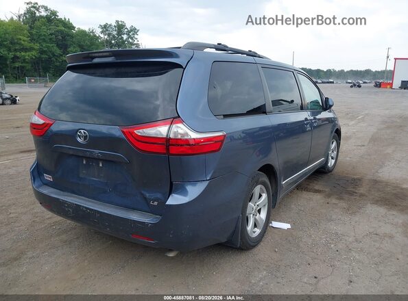 5TDKK3DC9GS722146 2016 TOYOTA SIENNA Blue უკანა მარჯვენა