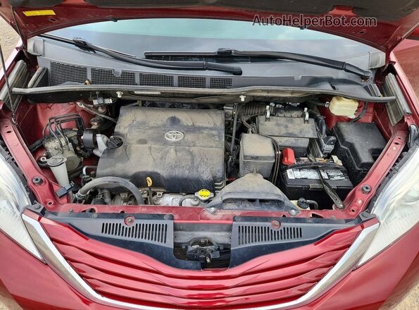 5TDKK3DC9GS730490 2016 TOYOTA SIENNA Red Շարժիչի բաժամունքի տեսք