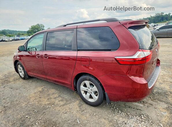 5TDKK3DC9GS730490 2016 TOYOTA SIENNA Red Հետևի ձախ