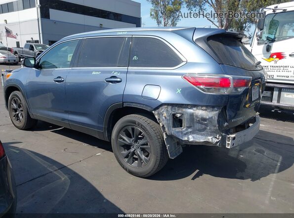 5TDKKRFH1GS153224 2016 TOYOTA HIGHLANDER Dark Blue Հետևի ձախ
