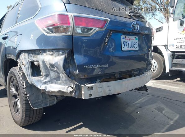 5TDKKRFH1GS153224 2016 TOYOTA HIGHLANDER Dark Blue Դիմացի տեսք