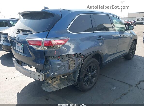 5TDKKRFH1GS153224 2016 TOYOTA HIGHLANDER Dark Blue Հետևի աջ