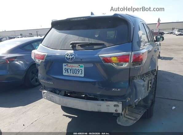 5TDKKRFH1GS153224 2016 TOYOTA HIGHLANDER Dark Blue 