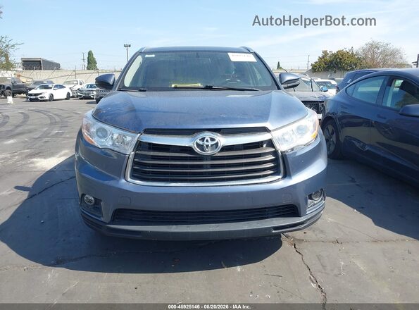5TDKKRFH1GS153224 2016 TOYOTA HIGHLANDER Dark Blue Սալոնի հետևի տեսք