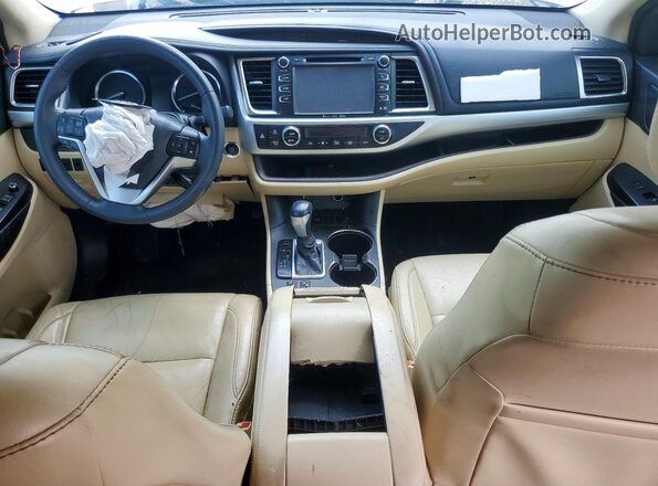 5TDKKRFH2GS128459 2016 TOYOTA HIGHLANDER White წინა პანელის ხედი