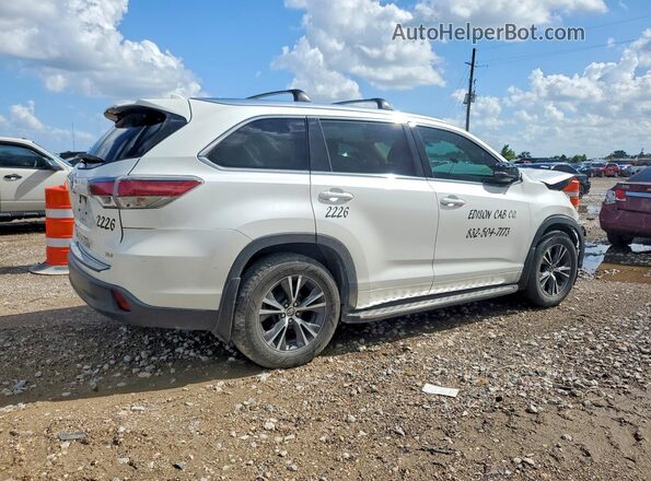 5TDKKRFH2GS128459 2016 TOYOTA HIGHLANDER White უკანა მარჯვენა