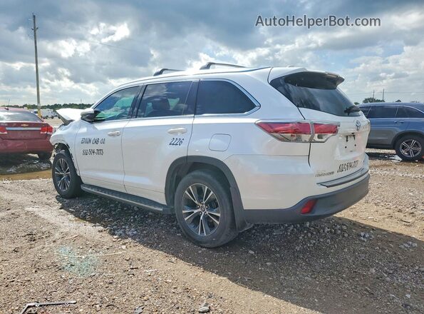 5TDKKRFH2GS128459 2016 TOYOTA HIGHLANDER White უკანა მარცხენა