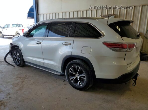 5TDKKRFH2GS143351 2016 TOYOTA HIGHLANDER White Rear left