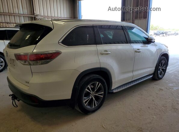 5TDKKRFH2GS143351 2016 TOYOTA HIGHLANDER White Rear right