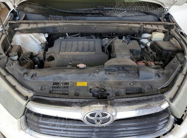 5TDKKRFH2GS143351 2016 TOYOTA HIGHLANDER White Engine compartment view