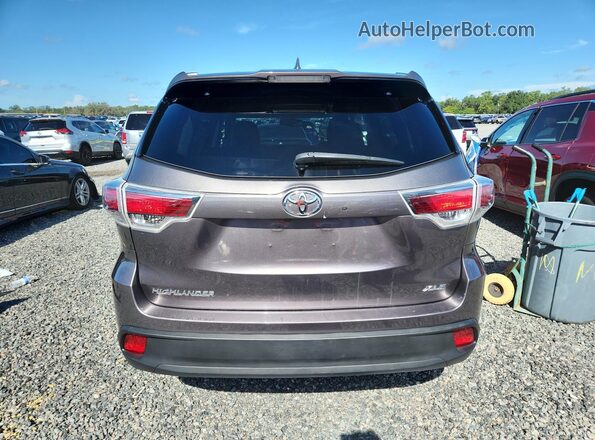 5TDKKRFH2GS158836 2016 TOYOTA HIGHLANDER Gray Rear view