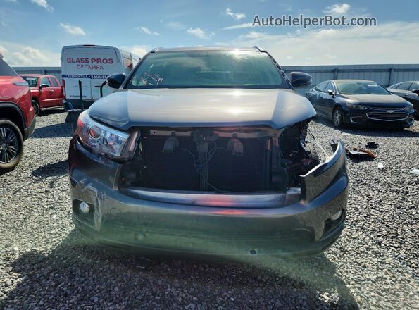 5TDKKRFH2GS158836 2016 TOYOTA HIGHLANDER Gray Front view