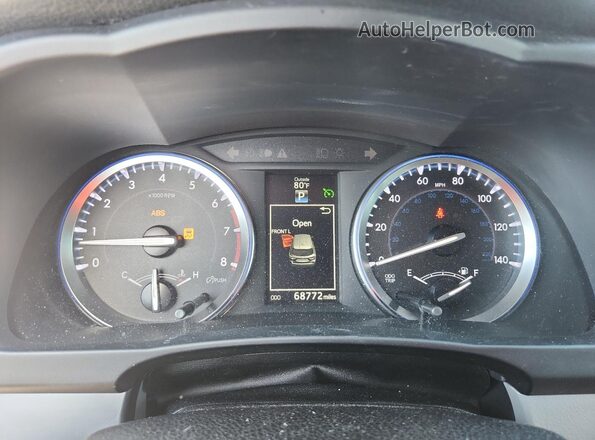 5TDKKRFH2GS158836 2016 TOYOTA HIGHLANDER Gray Instrument cluster view