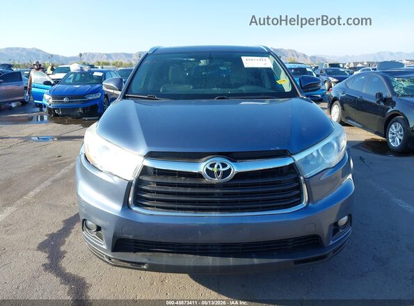 5TDKKRFH3GS122279 2016 TOYOTA HIGHLANDER Gray Դիմացի տեսք