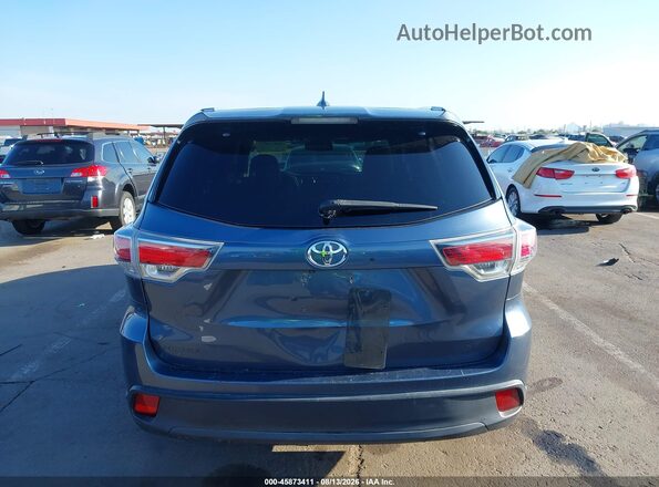 5TDKKRFH3GS122279 2016 TOYOTA HIGHLANDER Gray 