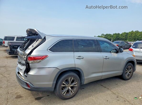 5TDKKRFH5GS134952 2016 TOYOTA HIGHLANDER Gray Trasero derecho