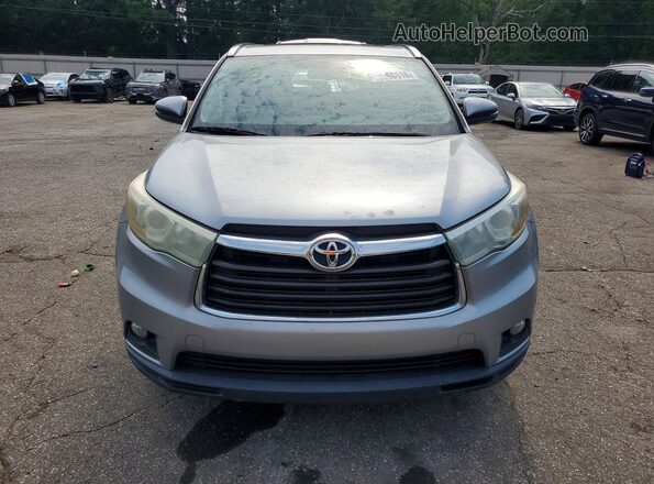 5TDKKRFH5GS134952 2016 TOYOTA HIGHLANDER Gray Vista frontal