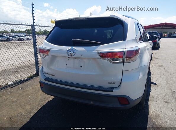5TDKKRFH5GS135535 2016 TOYOTA HIGHLANDER White 