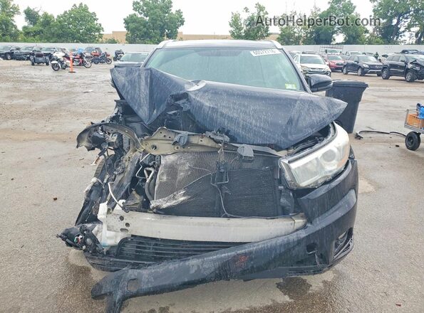 5TDKKRFH6GS180001 2016 TOYOTA HIGHLANDER Black Widok z przodu