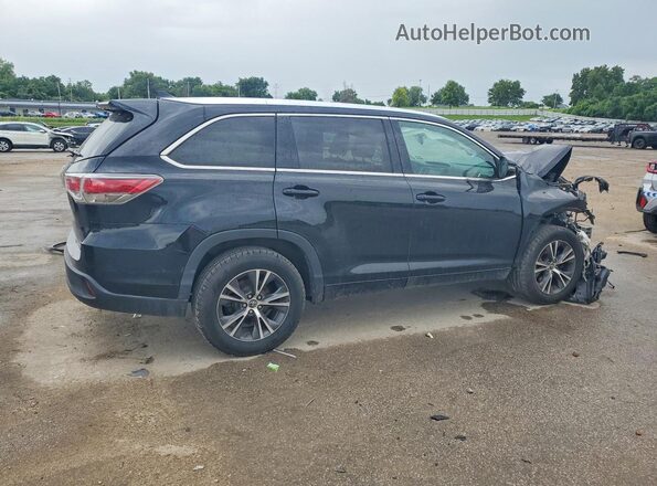 5TDKKRFH6GS180001 2016 TOYOTA HIGHLANDER Black Tył prawy