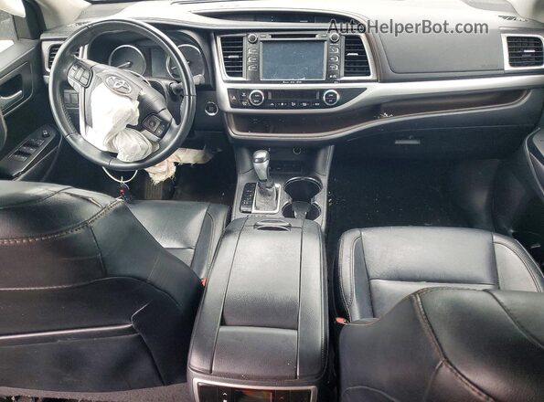 5TDKKRFH6GS180001 2016 TOYOTA HIGHLANDER Black Widok deski rozdzielczej