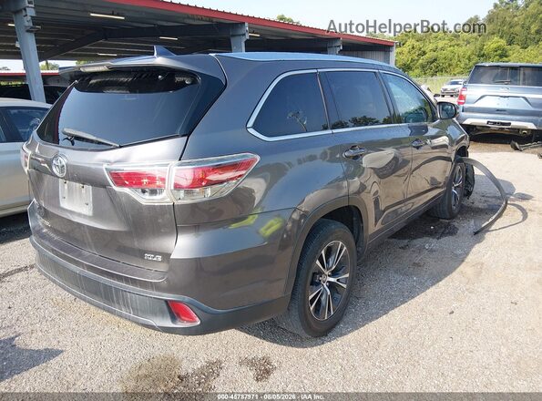 5TDKKRFH6GS184212 2016 TOYOTA HIGHLANDER Gray Հետևի աջ