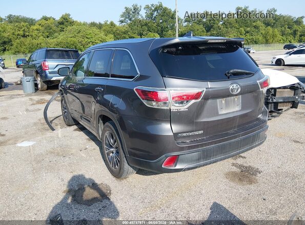 5TDKKRFH6GS184212 2016 TOYOTA HIGHLANDER Gray Հետևի ձախ