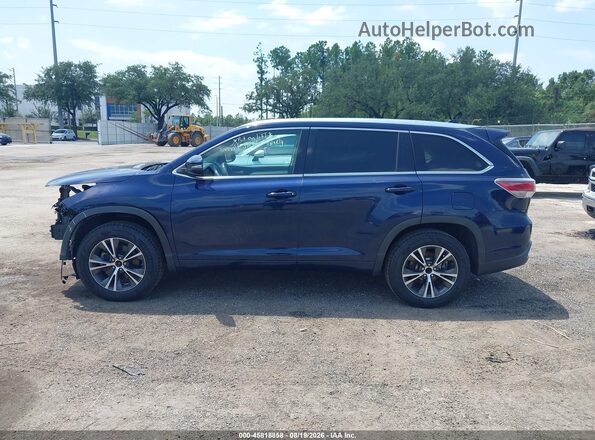 5TDKKRFH9GS138471 2016 TOYOTA HIGHLANDER Blue Панорамний вид салону 360°