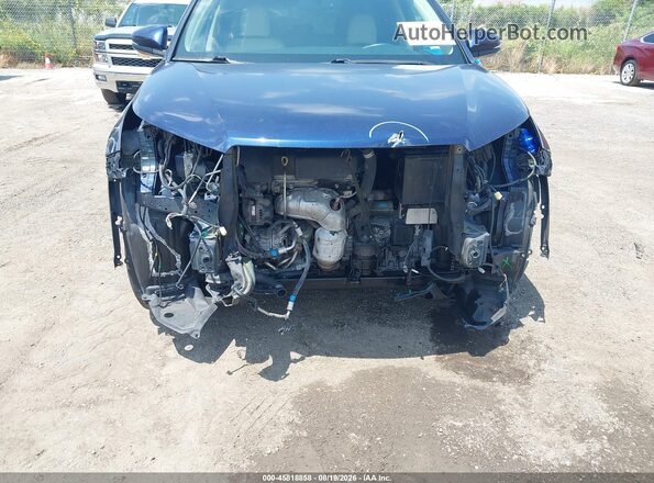 5TDKKRFH9GS138471 2016 TOYOTA HIGHLANDER Blue Вид спереду