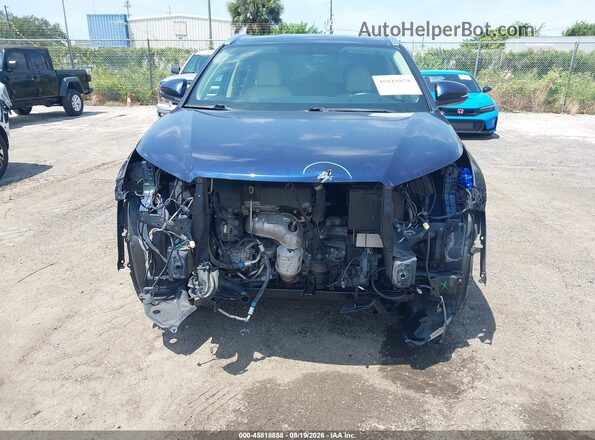 5TDKKRFH9GS138471 2016 TOYOTA HIGHLANDER Blue Вид щитка приладів