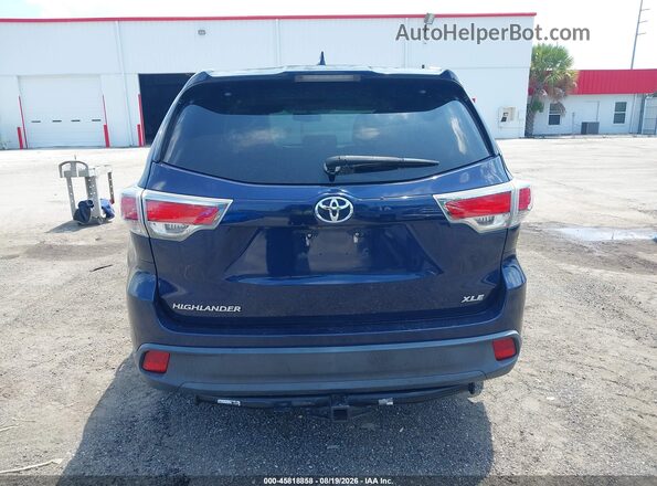 5TDKKRFH9GS138471 2016 TOYOTA HIGHLANDER Blue 