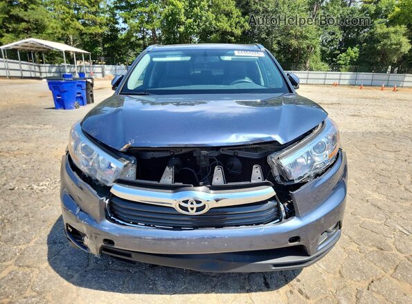 5TDKKRFHXGS121405 2016 TOYOTA HIGHLANDER Blue Вид спереду