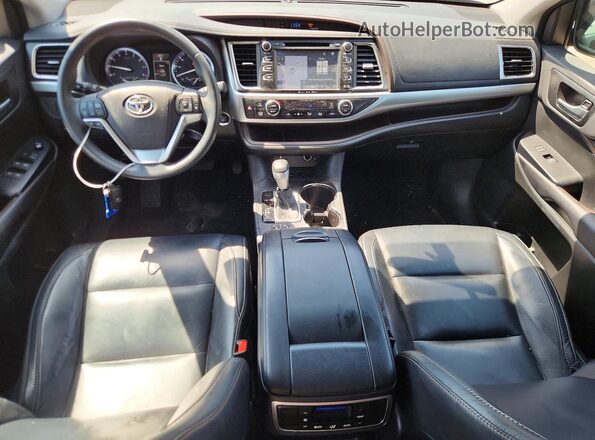 5TDKKRFHXGS121405 2016 TOYOTA HIGHLANDER Blue Вид панелі приладів