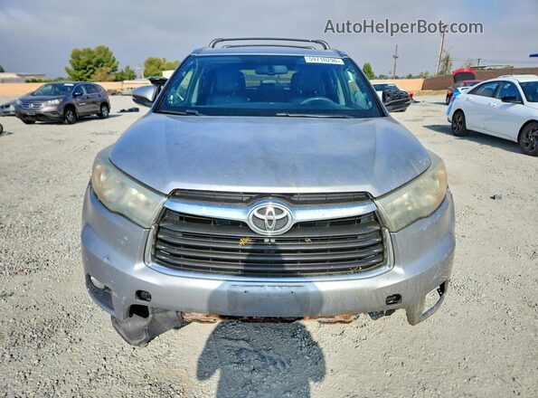 5TDKKRFHXGS129617 2016 TOYOTA HIGHLANDER Silver Вид спереду