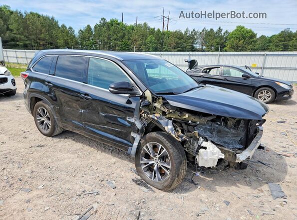 5TDKKRFHXGS158888 2016 TOYOTA HIGHLANDER Black Передня права чверть