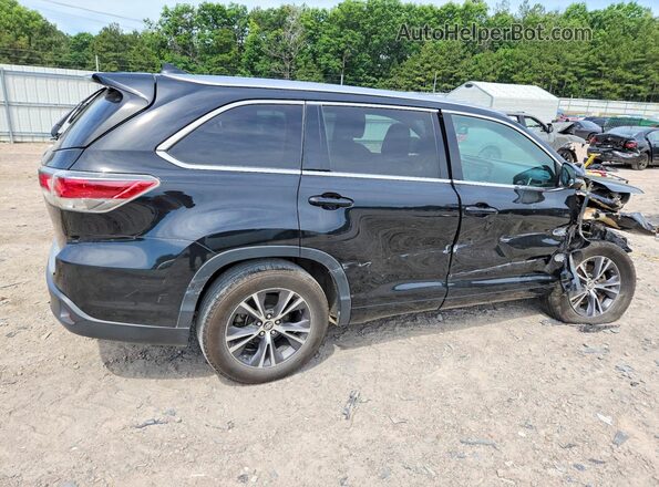 5TDKKRFHXGS158888 2016 TOYOTA HIGHLANDER Black Задня права чверть