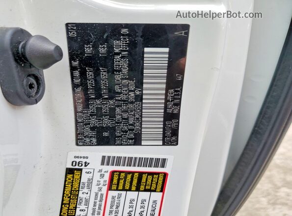 5TDKRKEC3MS045059 2021 TOYOTA SIENNA White Вид наклейки з VIN-кодом