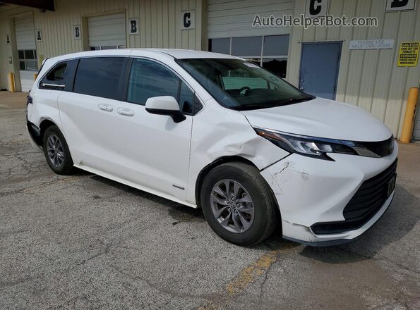 5TDKRKEC3MS045059 2021 TOYOTA SIENNA White Передня права чверть
