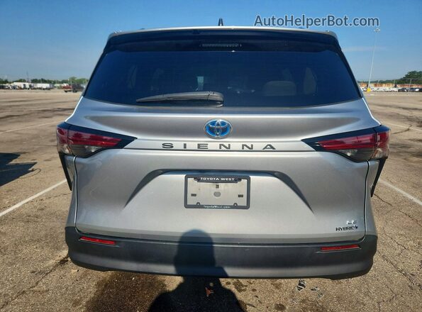 5TDKRKEC3MS073086 2021 TOYOTA SIENNA Silver Rear view