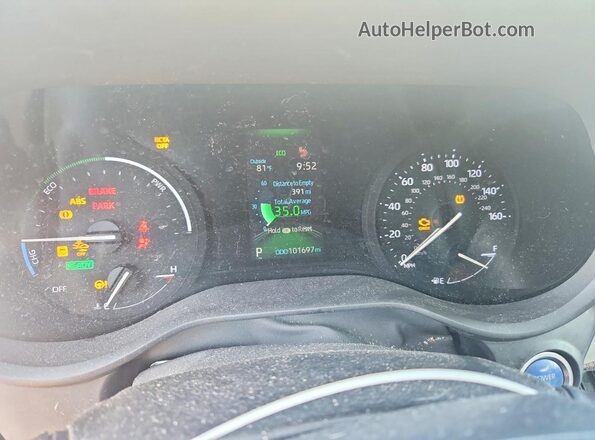 5TDKRKEC3MS073086 2021 TOYOTA SIENNA Silver Instrument cluster view