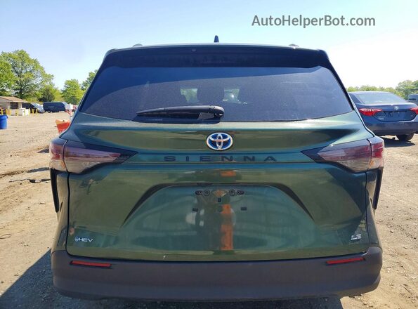 5TDKRKEC4SS239032 2025 TOYOTA SIENNA Green Հետևի տեսք