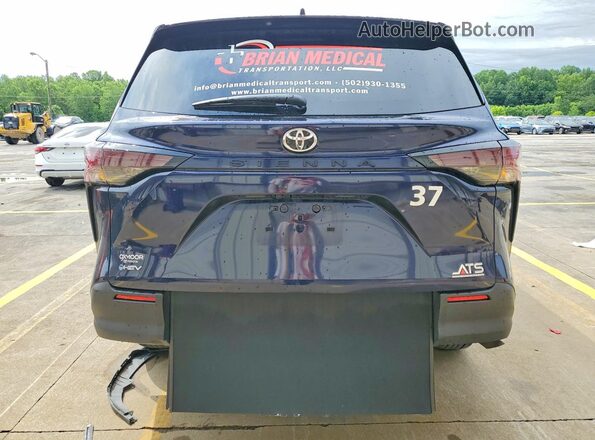 5TDKRKEC7TS296309 2026 TOYOTA SIENNA Синий Вид сзади