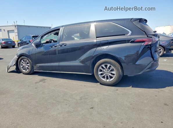 5TDKRKECXMS007764 2021 TOYOTA SIENNA Black უკანა მარცხენა